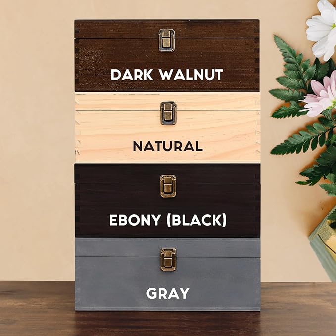 Personalized Memory Box for Keepsakes Baptism Gifts First Communion Christening Wooden Gift Box - Storage Box for Girls, Boys Custom Engraved Keepsake Boxes for Jewelry Memento Photos Storage