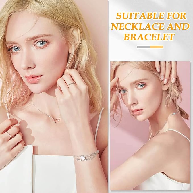 Paxcoo 15Pcs Locking Magnetic Jewelry Clasps and Closures, Necklace Extender and Helper for Necklaces, Bracelets and Jewelry