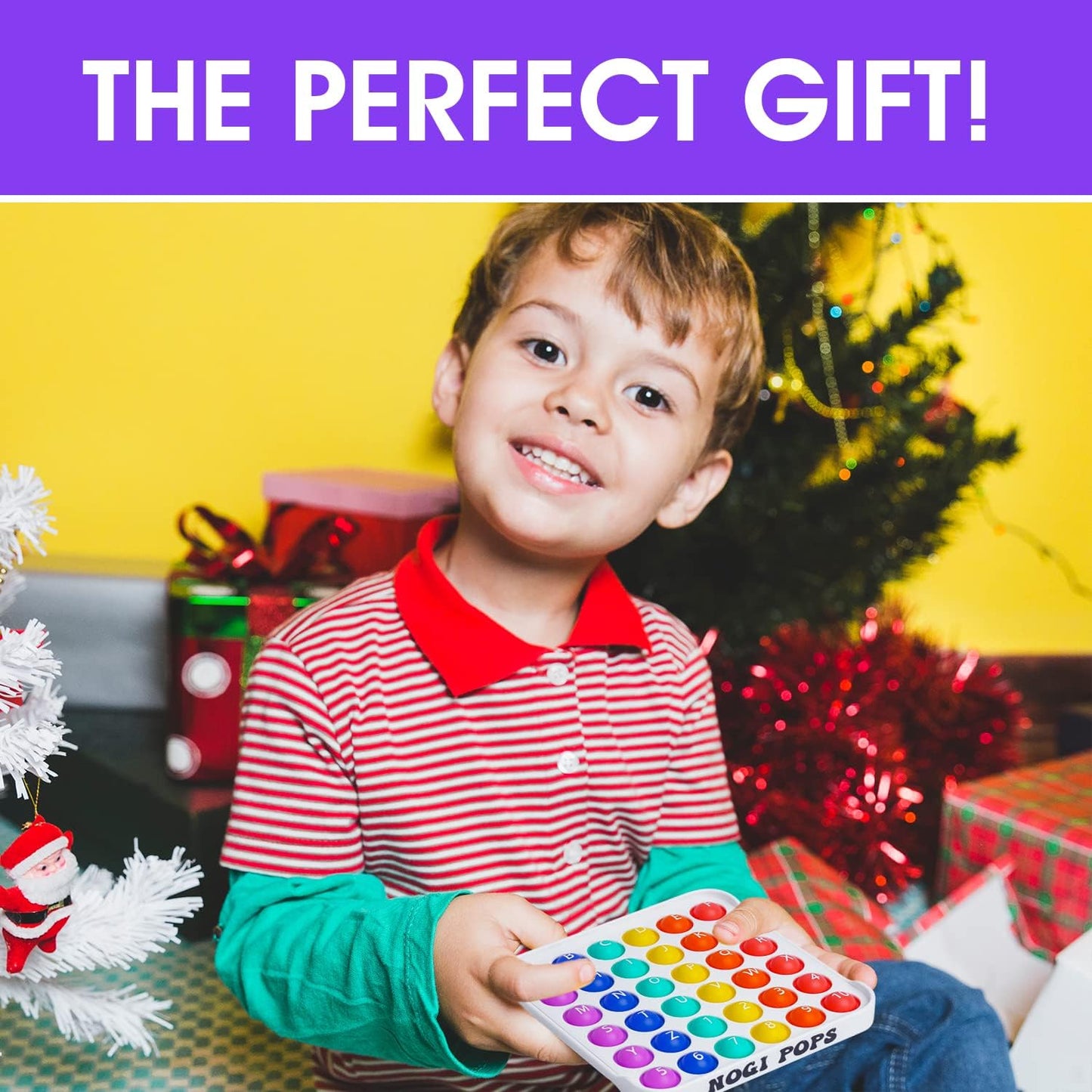 Pop it Fidget Sensory Learning Toy with ALPHABET and NUMBERS for TODDLERS and AUTISTIC Children, Ideal for Learning at Home, School, and Travel. Educational Stress Relief Toy That Makes Learning Fun