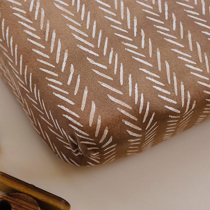 Pobibaby - 2 Pack Premium Fitted Baby Boy Crib Sheets for Standard Crib Mattress - Ultra-Soft Cotton Blend, Safe and Snug, and Stylish Woodland Crib Sheet (Wildlife)