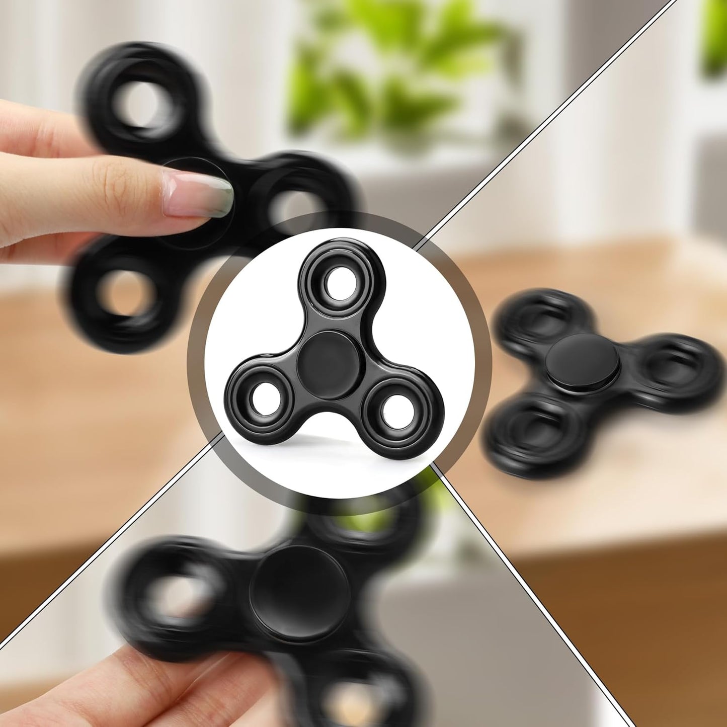 Kids Fidget Toys, Adults Fidgets for Anxiety and Stress, Treasure Box Toys for Classroom, Goodie Bags Fillers, Carnival Prize for Kids 3-5 (Black)