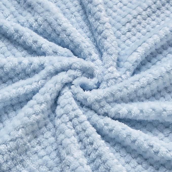 CREVENT 30''X40'' Cute Cozy Fluffy Warm Baby Blanket for Girls Boys Infants Toddlers' Bedding Crib Cot Stroller, Baby Shower Birthday Newborn's Gift Blue - Baby Lion