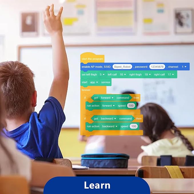 ACEBOTT 5-in-1 ESP32 STEM Smart Home and School Education Kit Compatible with Arduino, STEM Robotics Science Kits for Students Age 12+, Engineering Projects STEAM Activities Gifts 12-16 Year Old