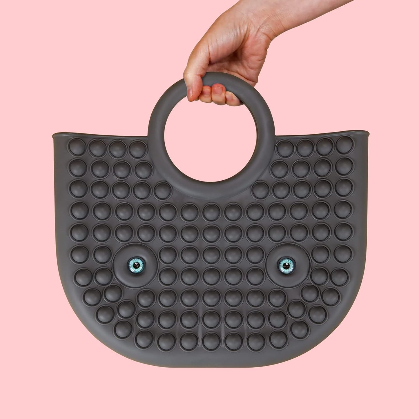 BABANA Fidget Purse for Girls - Bubble Push Pop Bag with Crazy Eyes, Silicone Fidget Handbag Toy for Kids | Birthday, Easter