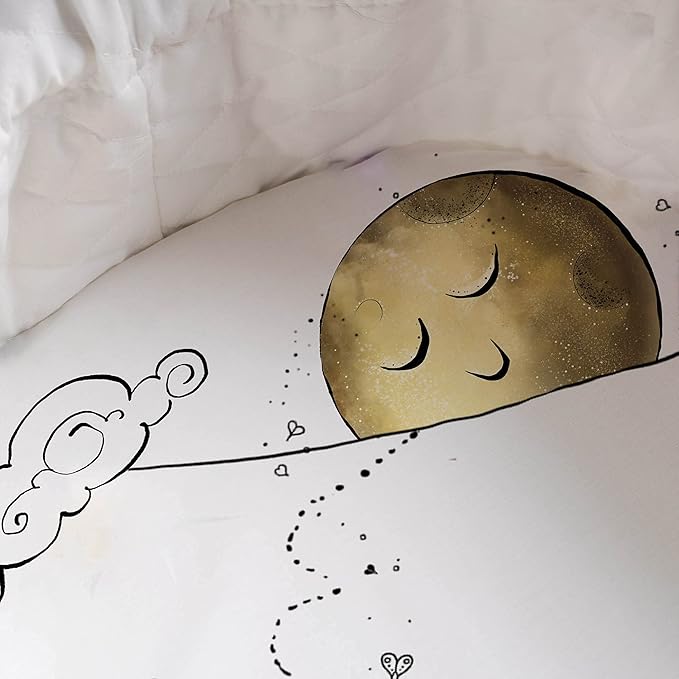 JumpOff Jo - Hypoallergenic Fitted Bassinet Sheet for Baby Boys & Girls - Rectangular, Hourglass & Oval Crib Compatible, Soft, Breathable, Machine Washable - Playful Panda