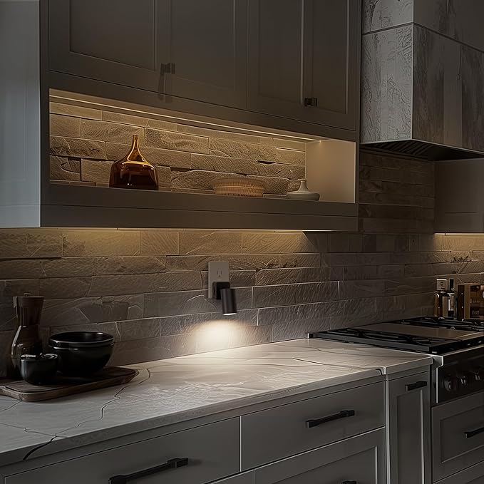 Night Lights Plug into Wall, 320° Rotating Night Light Plug in, 2Pack, Dusk to Dawn Sensor, 1W Dimmable Led nightlight Daylight White Spot Light for Bedroom, Kids Room, Bathroom