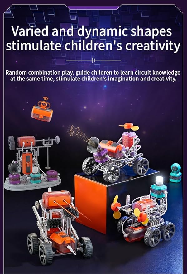 Mason & Friends STEM Scholar Circuit Kit 110 Fun Experiments, 201-Piece Educational Toy for Kids Ages 8-12, Creative Learning and Fun Time, Perfect for Birthdays, Holidays, and Special Occasions