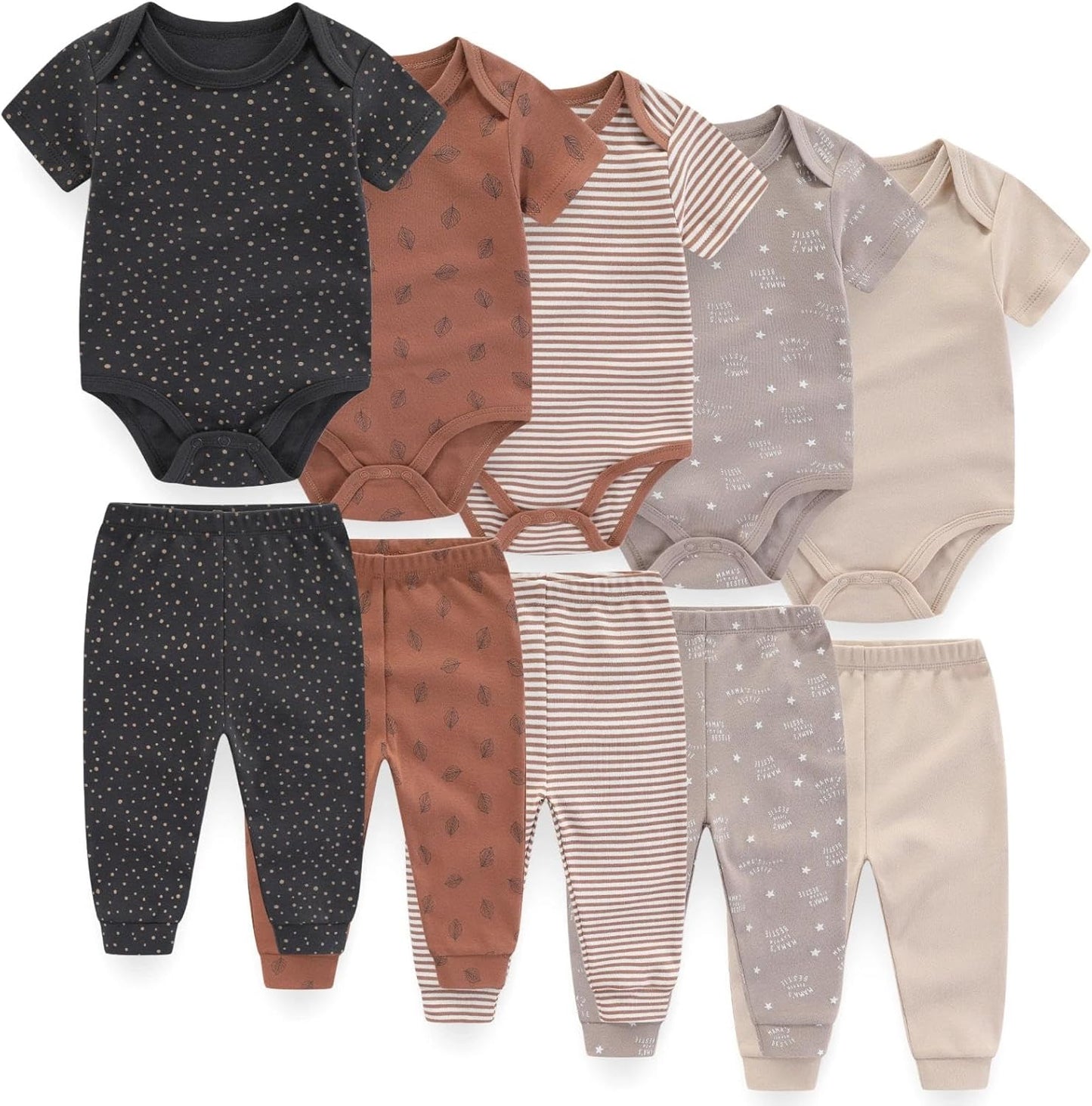 Unisex Baby Boy Girl Pants Sets 10 pack Cotton Casual New born Clothes Comfort Infant Outfit