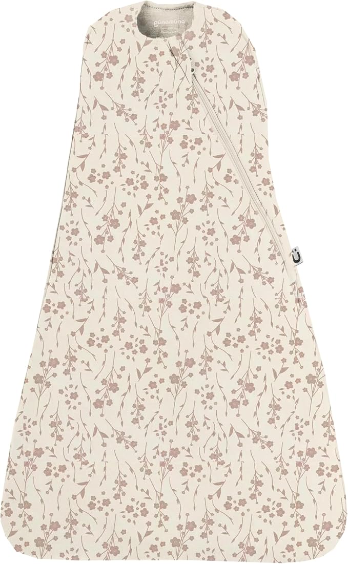 GUNAMUNA Swaddle Wrap for Newborns – Arms In or Out, Easy Diaper Changes with WONDERZiP, Soft Sleep Sack, 2.5 TOG