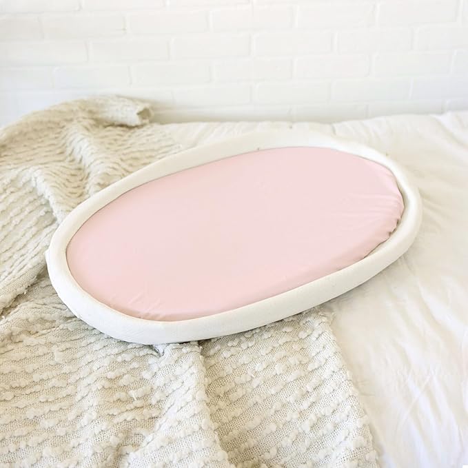 Baby Bassinet Sheets for Boy, Girl (Unicorn Blossom) 2-Pack - Fitted Bedside Bassinet Sheets - Buttery Soft Cotton Blend for Standard Mattress Pad - Compatible with Halo BassiNest