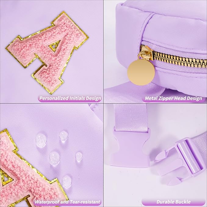 Graduation Birthday Gifts for 2 3 4 5 6 7 8 9 10 11 Year Old Girls - Mini Fanny Pack Cute Crossbody Bag Belt Bag Trendy Stuff,Gifts for Girls Teens Kids Daughter Sister Her - Lavender,A