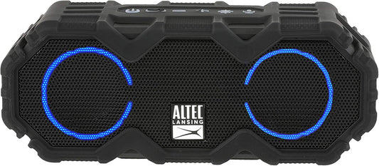 Altec Lansing LifeJacket Mini - Waterproof Bluetooth Speaker with Lights, Portable Wireless Speaker for Pool, Beach, Hiking, Sports, Camping, 16 Hour Playtime, Floats in Water
