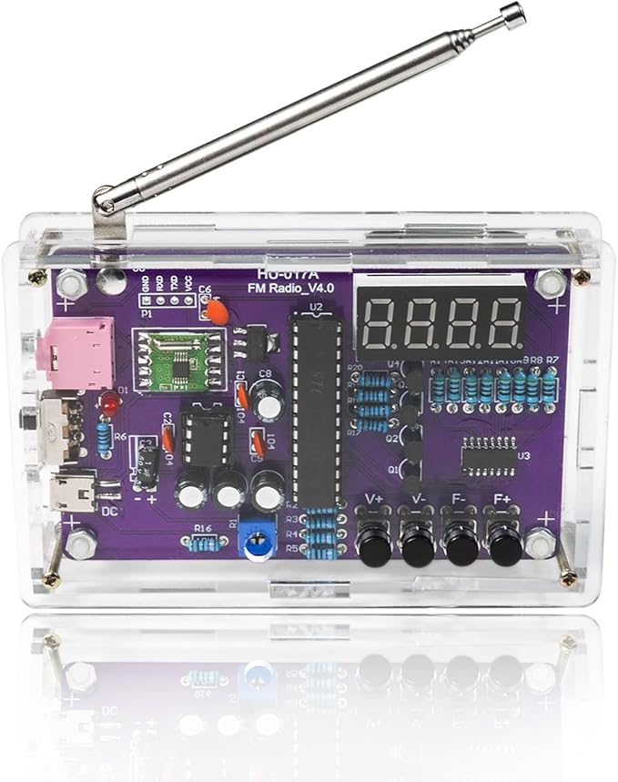 FM Radio Kit Soldering Practice Kit DIY Electronic Kits Radio DIY Kit Digital DIY Soldering Project Kit ISolderStore