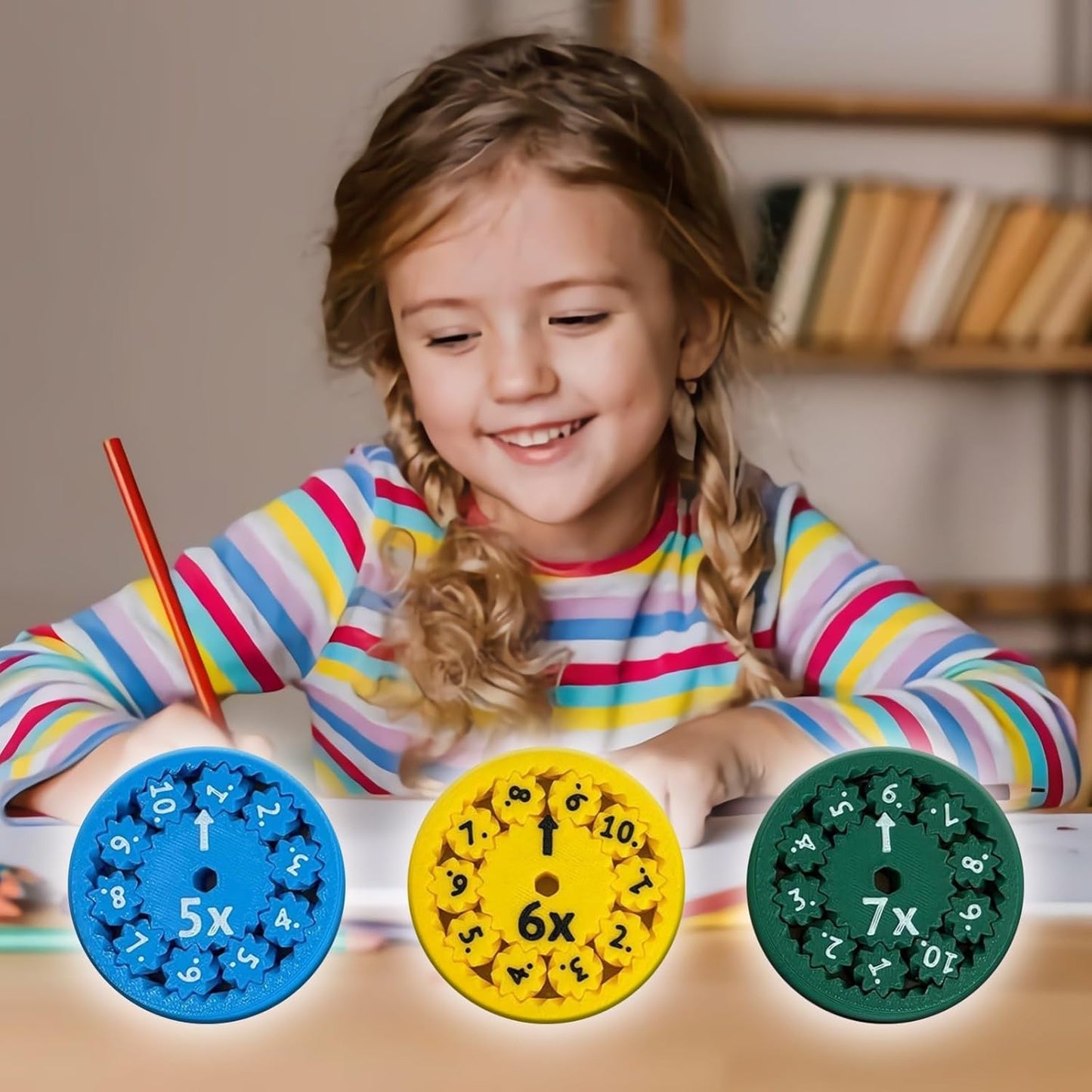 2024 New Math Fidget Spinners, Math Fact Fidget Spinners for Fidgeting Funny Learning Math Spinner(Multiplication Division)