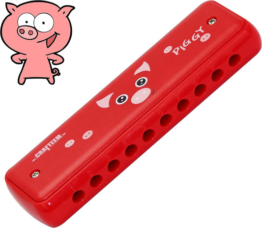 Colored Harmonica for Kids and Beginners - Easy-to-Learn Key of C Instrument - Portable and Lightweight.