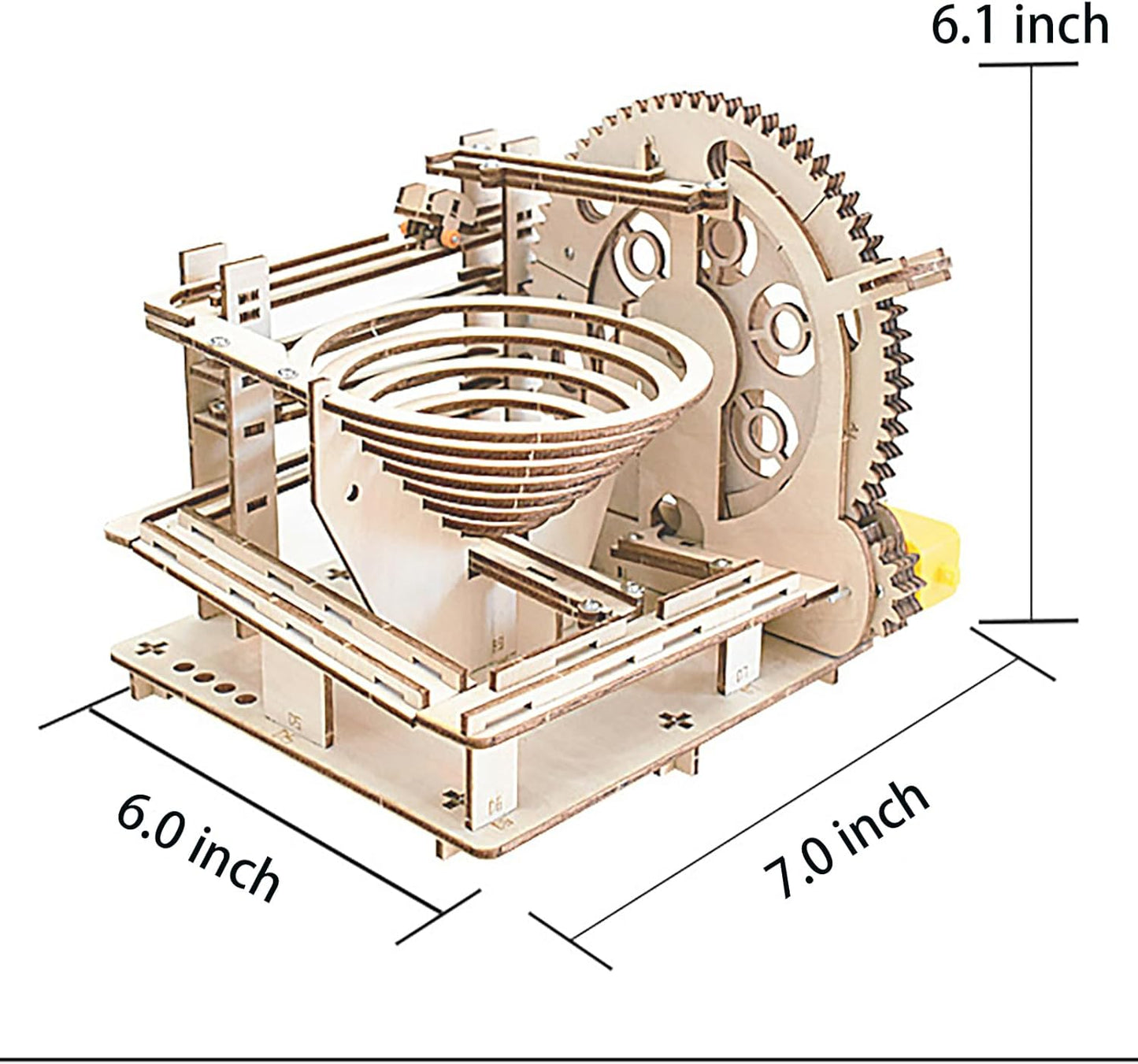 3D Puzzle Marble Run for Adults Stem Projects for Kids Wooden Engineering Puzzle Kit Science Project Kits Wood Mechanical Building Puzzles DIY Mode Kits