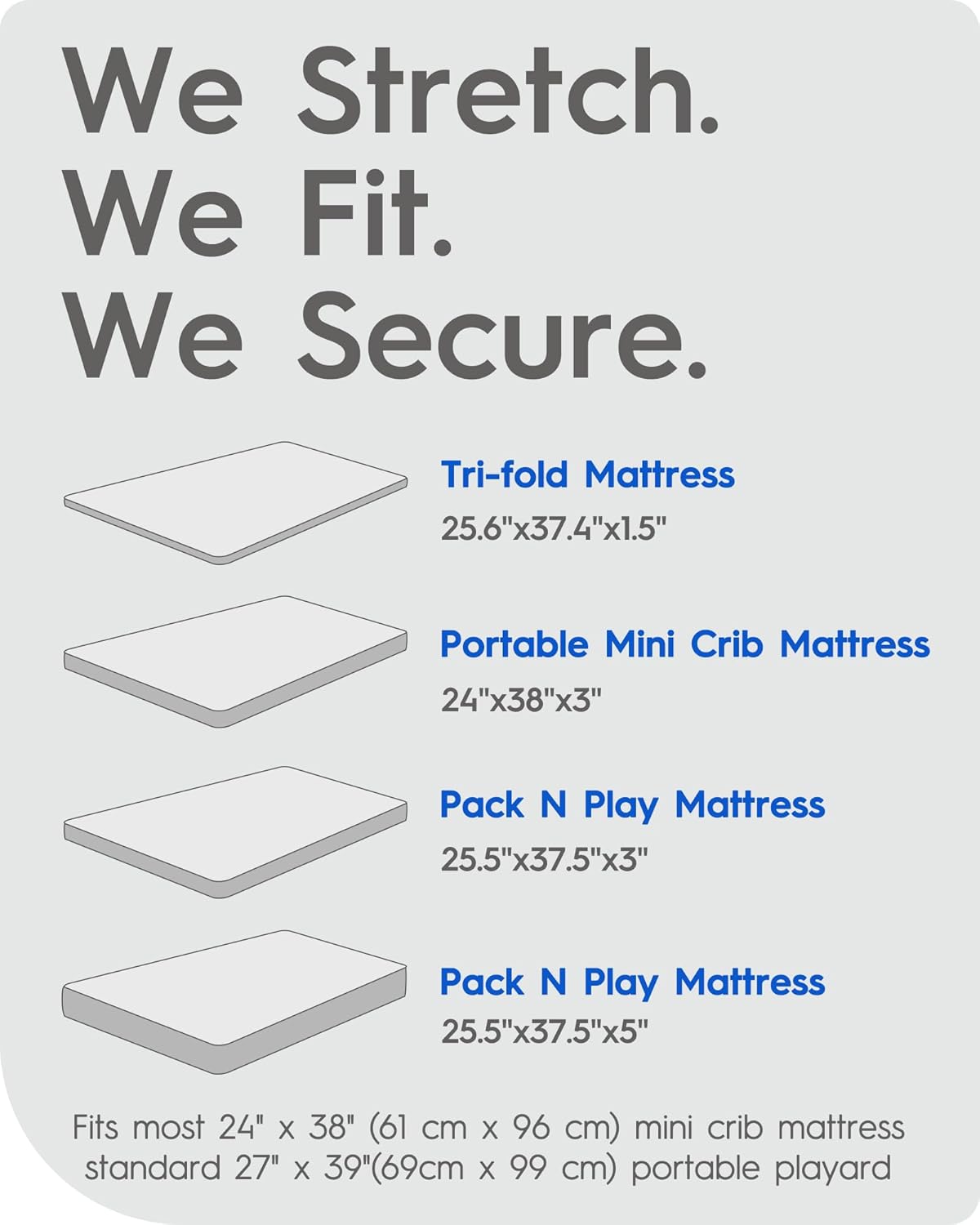 Mini Crib Sheets Boy Girl, Ultra Soft Pack N Play Sheets Fitted, Neutral Pack and Play Mattress Sheets, Premium Jersey Knit Portable Crib Sheets, Secure and Cute, Elephant & Cartoon Safari