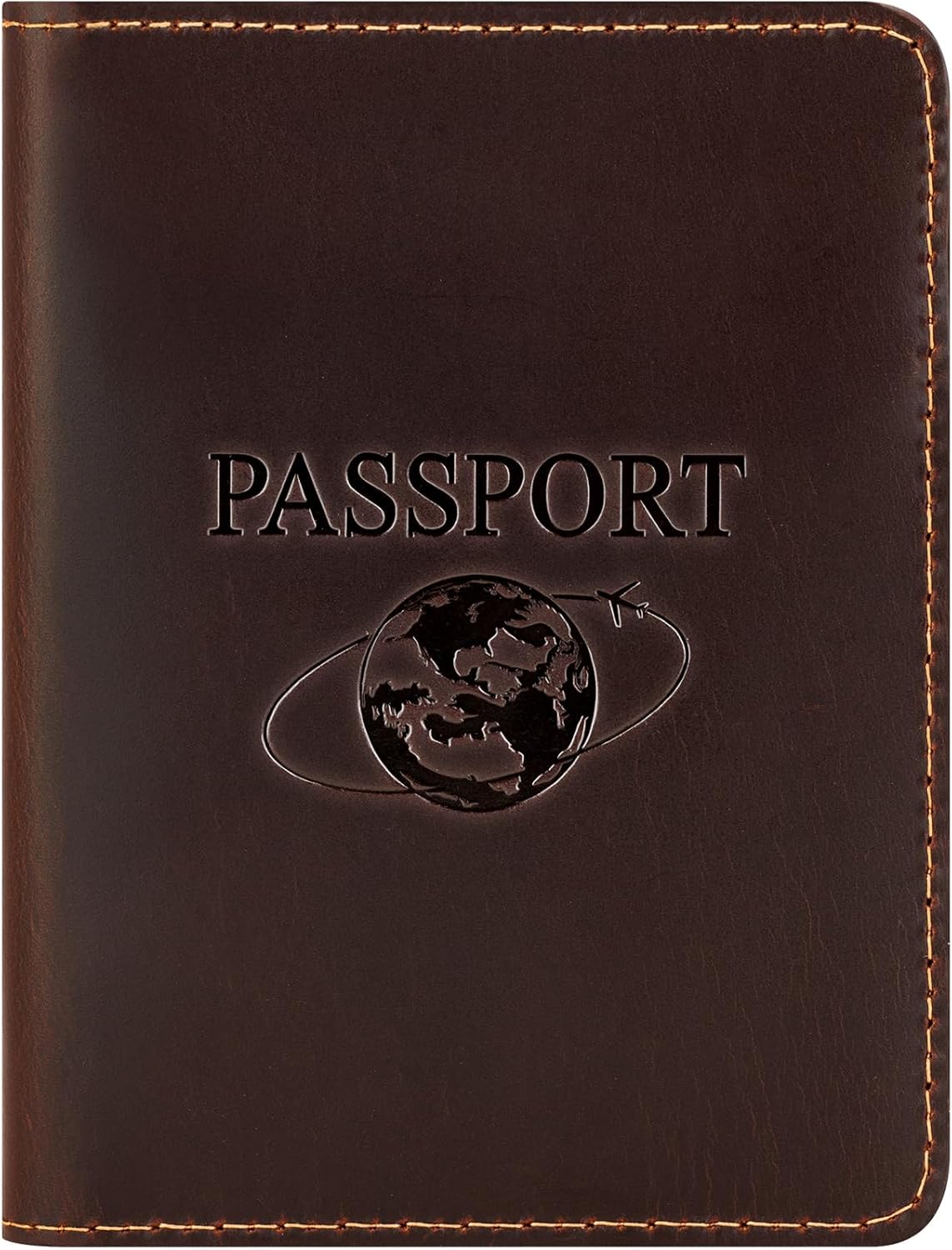 BIAOTIE Premium Leather Passport Holder Covers, Rfid Travel Wallet Passport Document Holder, Travel Essentials Wallet Cover Case for Men and Women (Coffee Brown)