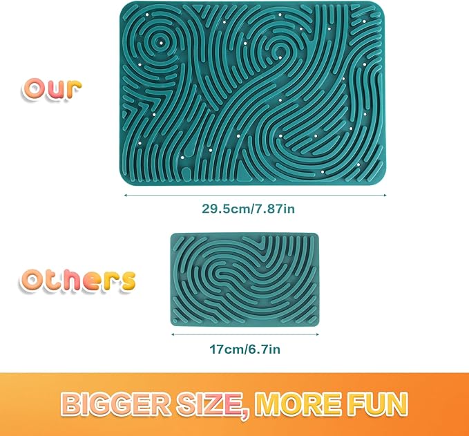 Extra Large Sensory Activity Board, 11.6"*7.87" Upgraded Double Sided Silicone Fidget Toy for Calming, Stress, Anxiety, ADHD & Autism, Sensory Toys for Kids 3+ & Adults with Travel Bag & 40 Strings