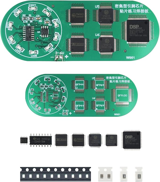 Soldering Practice Kit DIY Circular Red LED SMD Circuit Kit Learn Soldering Kit For Beginners