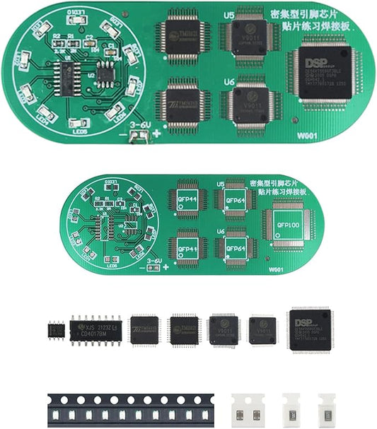 Soldering Practice Kit DIY Circular Red LED SMD Circuit Kit Learn Soldering Kit For Beginners
