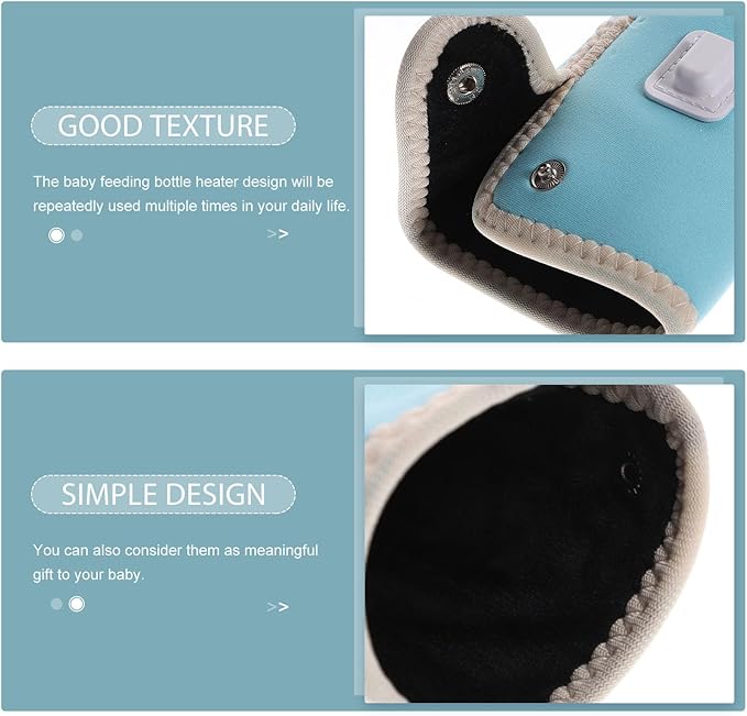 Amosfun Portable USB Bottle Warmer for Home and Travel - Portable Feeding Bottle Heater Water Warmer Outdoor Milk Bottle Warmer