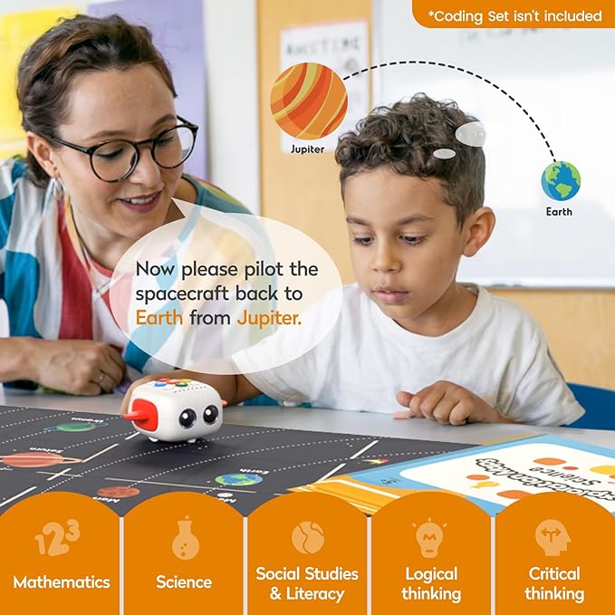 Exploration Map for Tale-Bot & Coding Set Series, Science Math Social Studies, Science Kit for Kids to Learn Science Mathematics Social Studies & Literacy