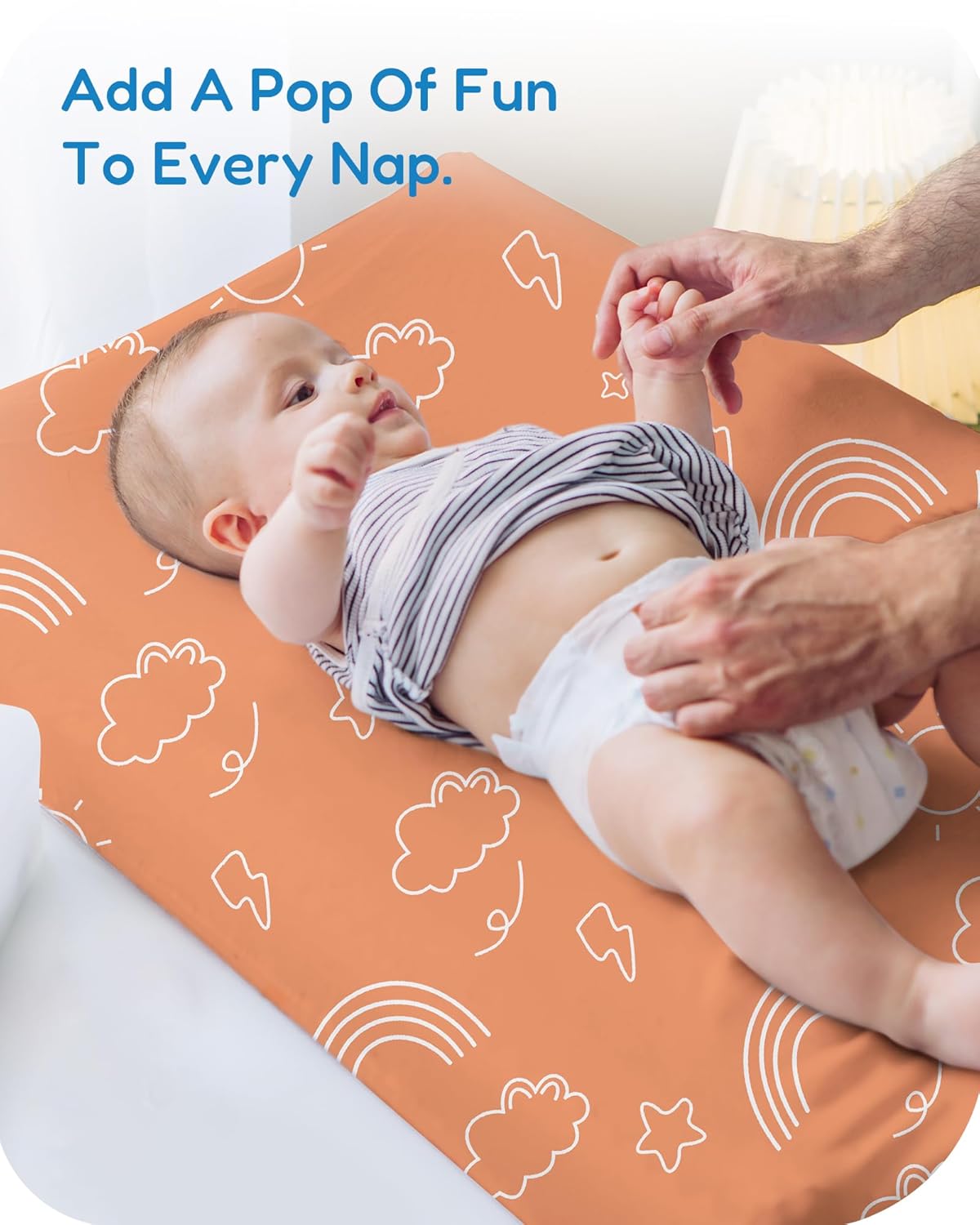 Extra Stretchy Changing Pad Cover, Ultra Soft Premium Jersey Knit Changing Pad Sheets, Unisex for Boys Girls, Fits All Standard Changing Tables/Dresser Tops - 2 Pack