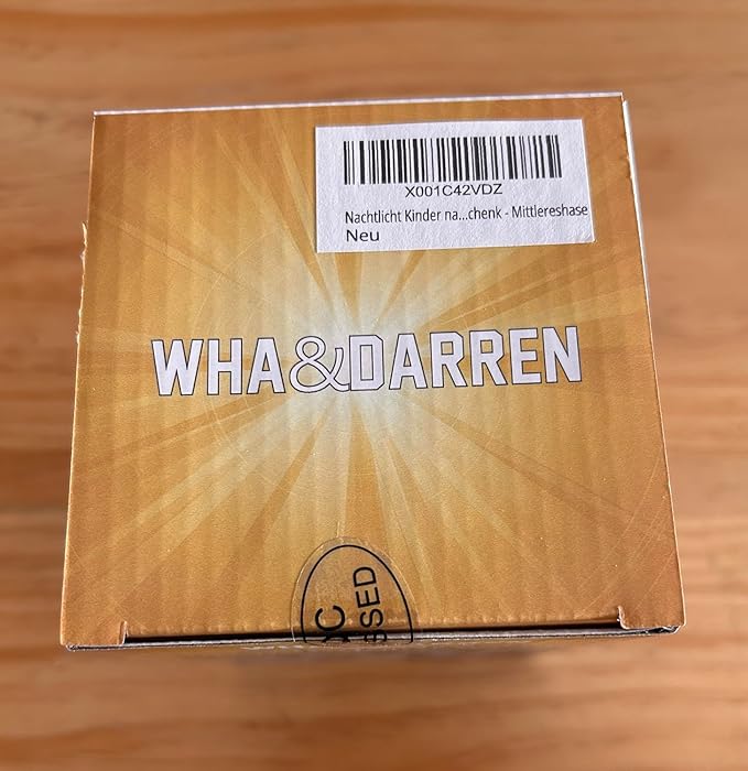 WHA&DARREN Night Light for Kids, Bunny Night Light, Silicone Nursery Light for Baby and Toddler, Animal Night Lights for Girls and Boys, Cute Lamps for Bedroom