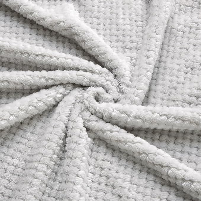 CREVENT 30''X40'' Cute Cozy Fluffy Warm Baby Blanket for Girls Boys Infants Toddlers' Bedding Crib Cot Stroller, Baby Shower Birthday Newborn's Gift Grey- Baby Bear