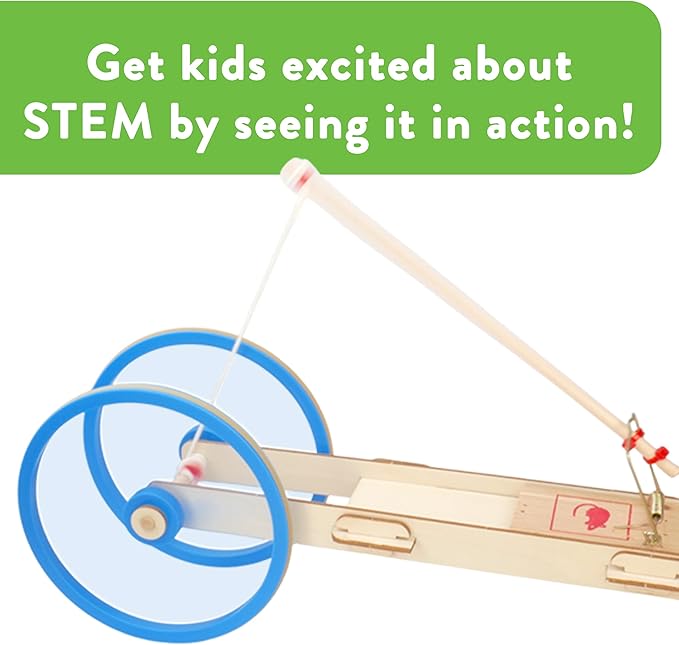 STEM Kit – 3 DIY Car Projects Powered by Rubber Bands, a Solar Cell, and a Mousetrap - STEM Kits for Kids Ages 8-14 – Educational DIY Kit for Classroom, Homeschool, Science Projects, or Gifts