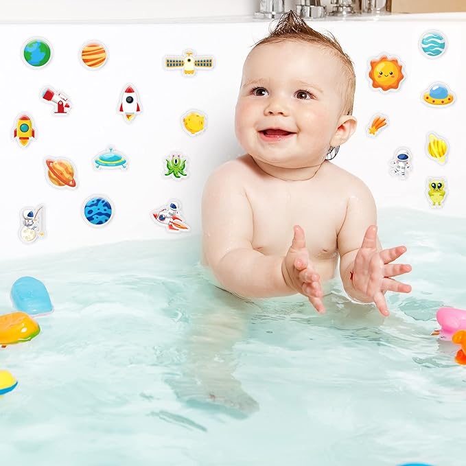 20 PCS Outer Space Thick Gel Clings Galaxy Window Gel Clings Decals Stickers for Kids Toddlers and Adults Home Airplane Classroom Nursery Outer Space Party Supplies Decorations Removable and Reusable