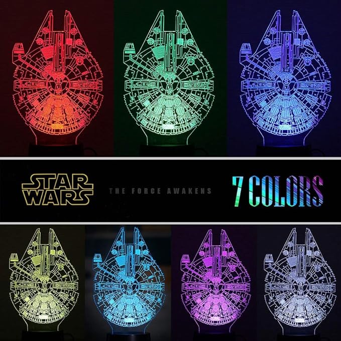 Manco 3 Pattern 16 Colors 3D Night Light Birthday Gifts for Fans