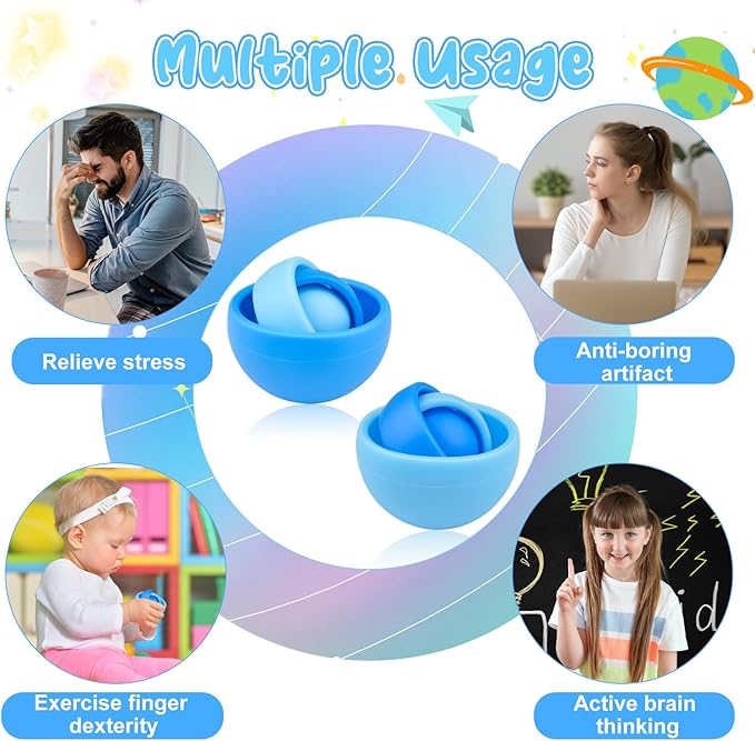 Fidget Toys Adults, Fidget Spinner for Kids, Teens Gift Ideas for Boys 8-12 Party Favors Classroom Prizes, ADHD Autism Stress Relief Finger Toys