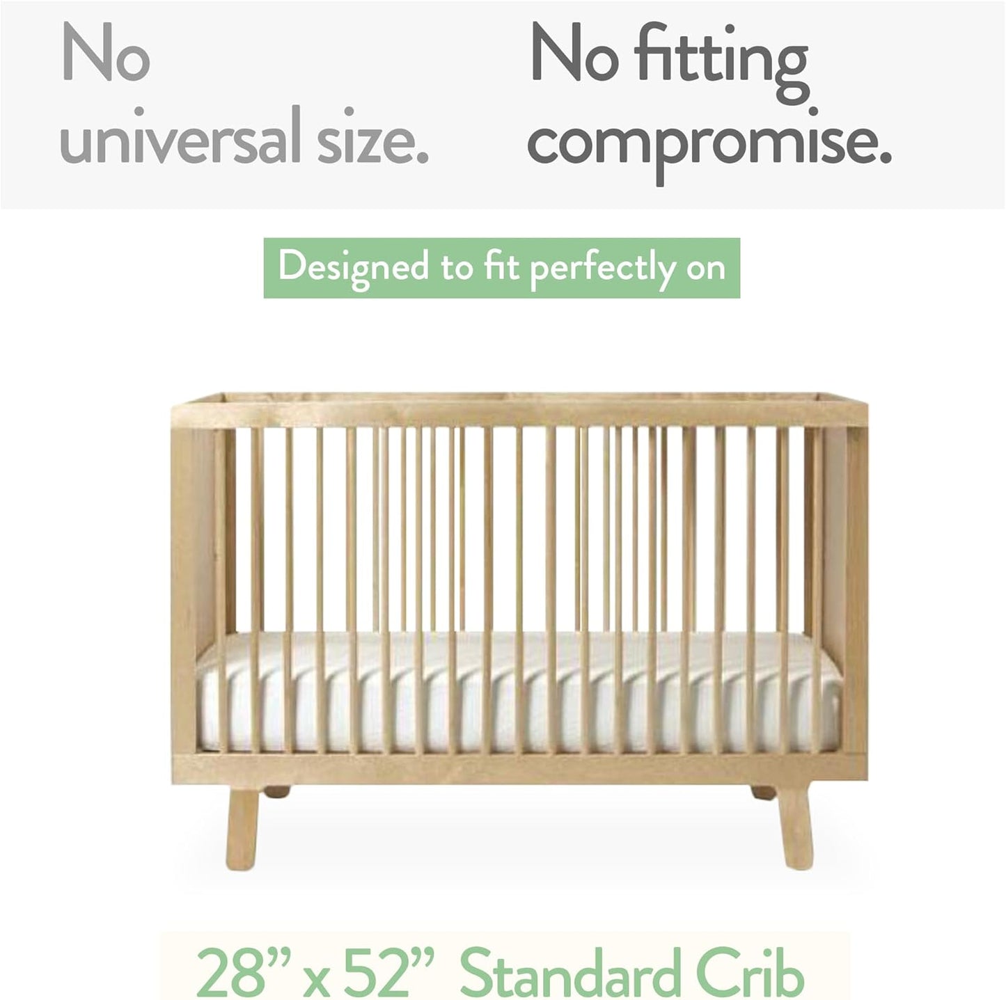 Joey + Joan Fitted Crib Sheets 28 x 52 – Compatible with Standard Crib Mattress and Toddler Bed – 100% Jersey Cotton – Dusty Blue + Navy – 2 Pack