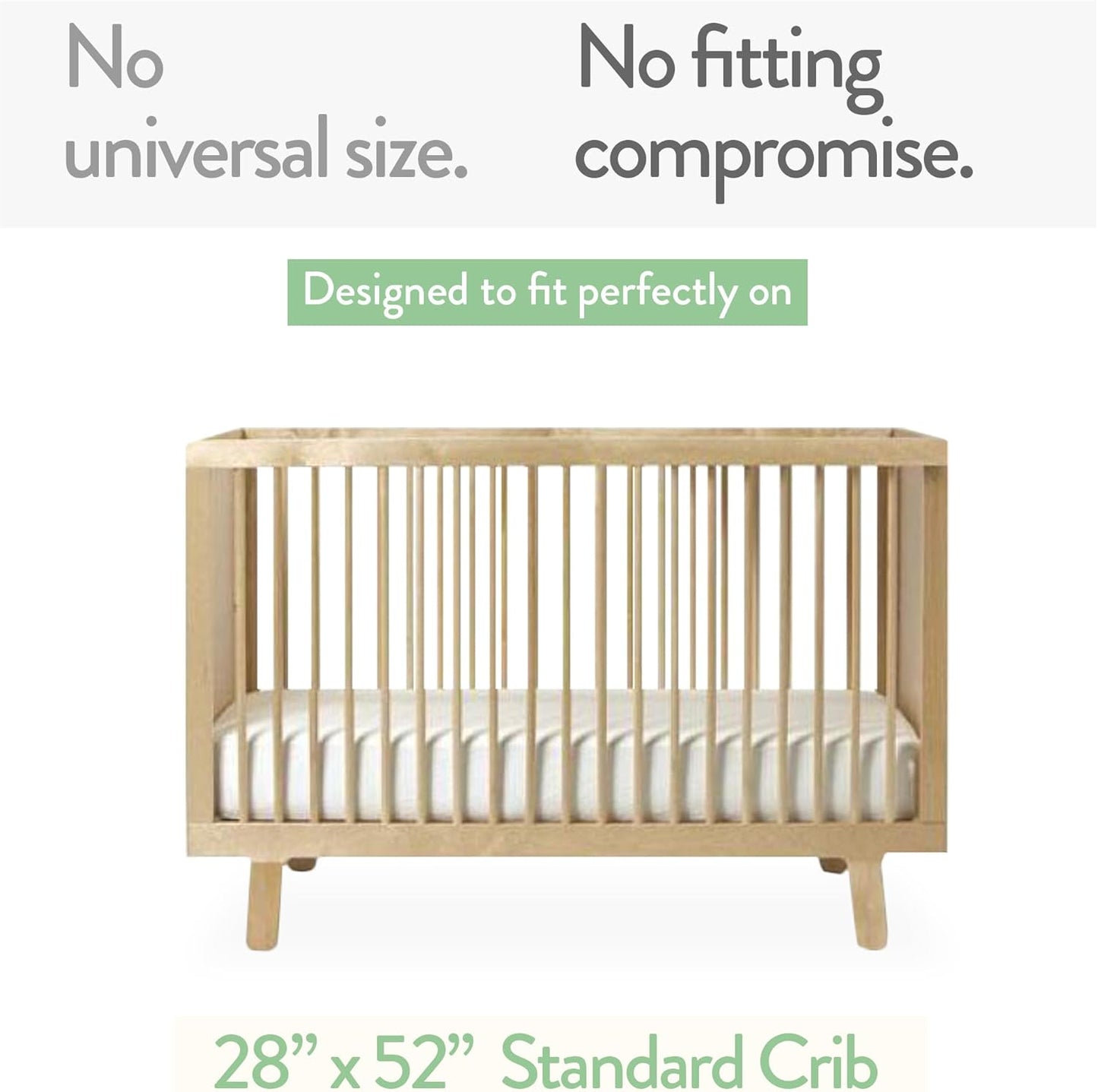 Joey + Joan Fitted Crib Sheets 28 x 52 – Compatible with Standard Crib Mattress and Toddler Bed – 100% Jersey Cotton – Cream + Brown – 2 Pack