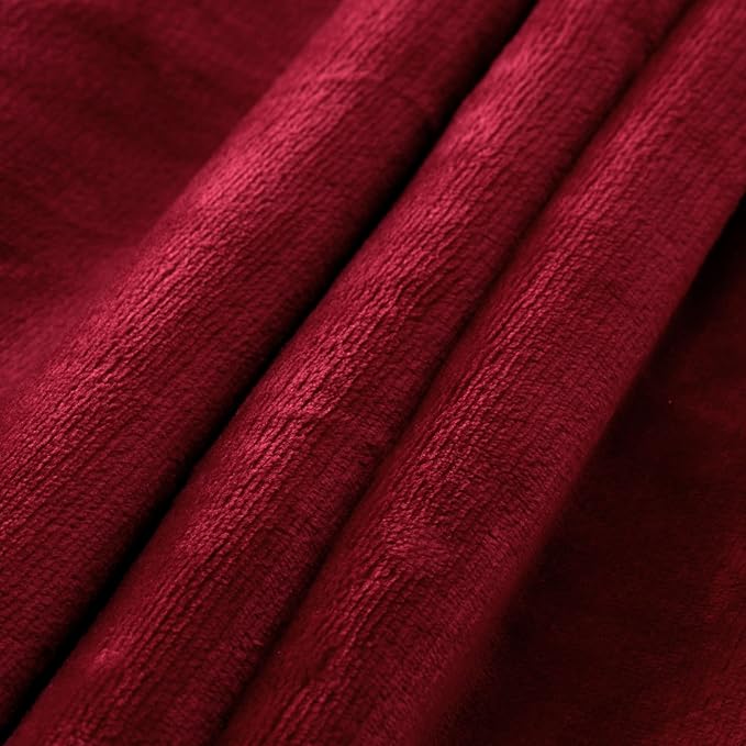 NANPIPER Baby Sherpa Blanket,Warm Toddler Throw Blanket,Soft Newborn Fleece Blanket for Winter (Wine Red,30x40 inches)