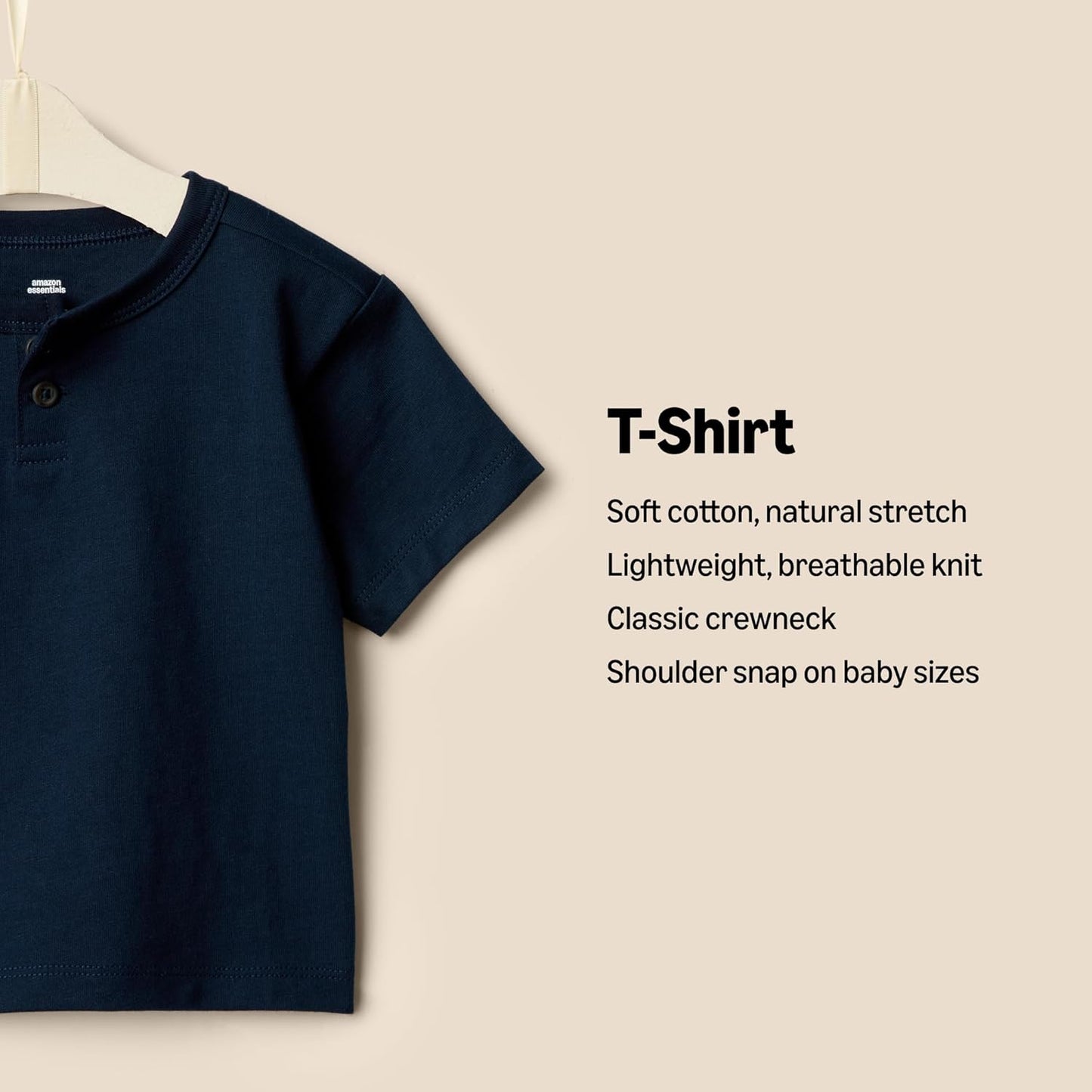 Amazon Essentials x Sofia Grainge Toddlers and Baby Boys' Short Sleeve T-Shirts, Pack of 2