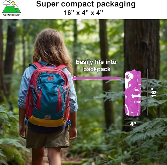 KidzAdventure 2 in 1 Indoor/Outdoor Tent for Kids, Small 1 or 2 Toddler/Kids Tent, Backpacking, Lightweight and Easy Pop up, Ideal for Backyard, Outside Camping, or Play Fort