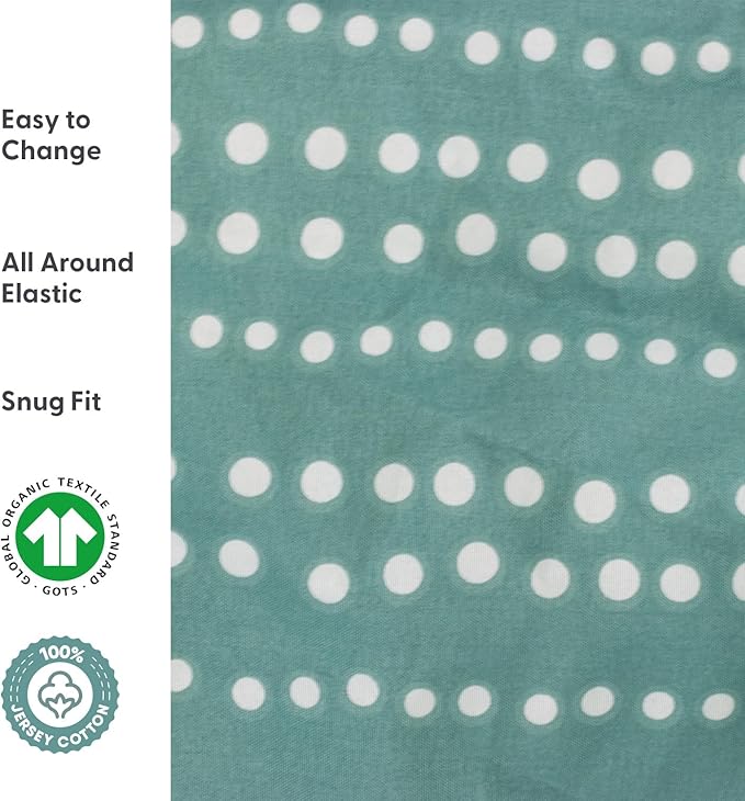 The Peanutshell Baby Bassinet Sheets 4-Pack for Boy - Soft, Oval & Fitted Baby Boys Sheet, Rectangle, Fitted Covers for Crib, Halo Bassinet Mattress - Green Dino