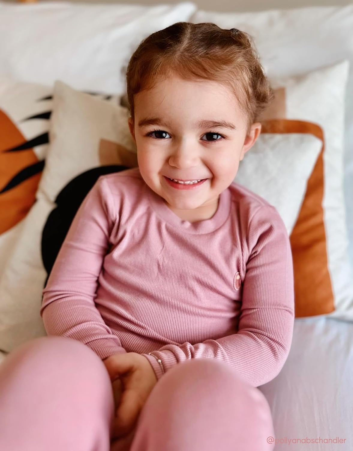 moimoln Pajamas Set 6M-5Y Solid Ribbed Unisex Baby & Toddler, Soft Viscose, Snug-Fit, Everyday Sleepwear