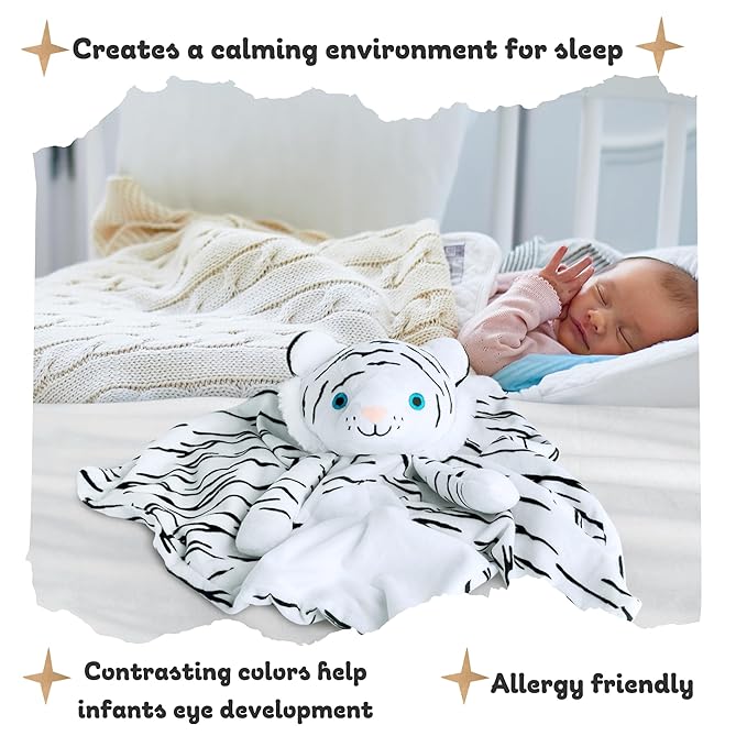 Newborn Gift - White Noise & Lullaby Plush Lovey Helps Speed up Pre-Sleep Calming Routine - Reduce Night Wakeups – More Quality Sleep for Mom – Baby Gift Newborn - Toddler Toy