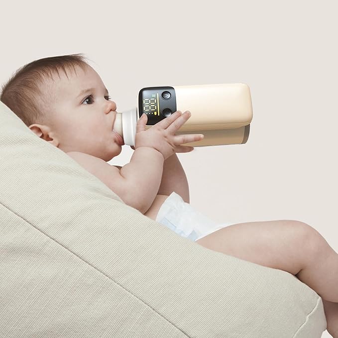 Zopsc Portable Bottle Warmer for Travel, 4000mAh*2 USB Cordless Milk Bottle Warmer and Insulation Cover, Smart Constant Temperature, Universal Fit for Home Outdoor