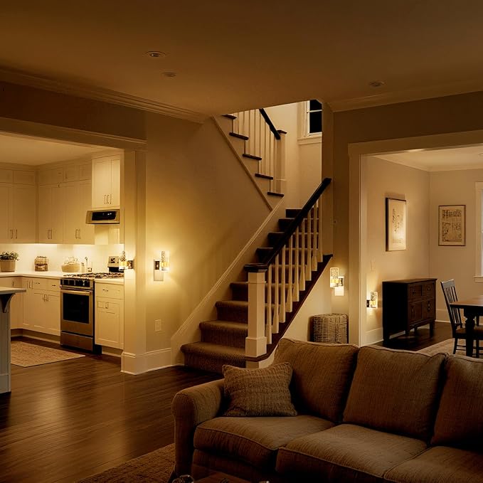 Night Lights Plug into Wall: Led Dimmable Night Lights with Auto Dusk to Dawn Sensor - 2 Pack 3000K Arylic Nightlight with Adjustable Brightness for Bedroom Bathroom Hallway Indoor Home Decor