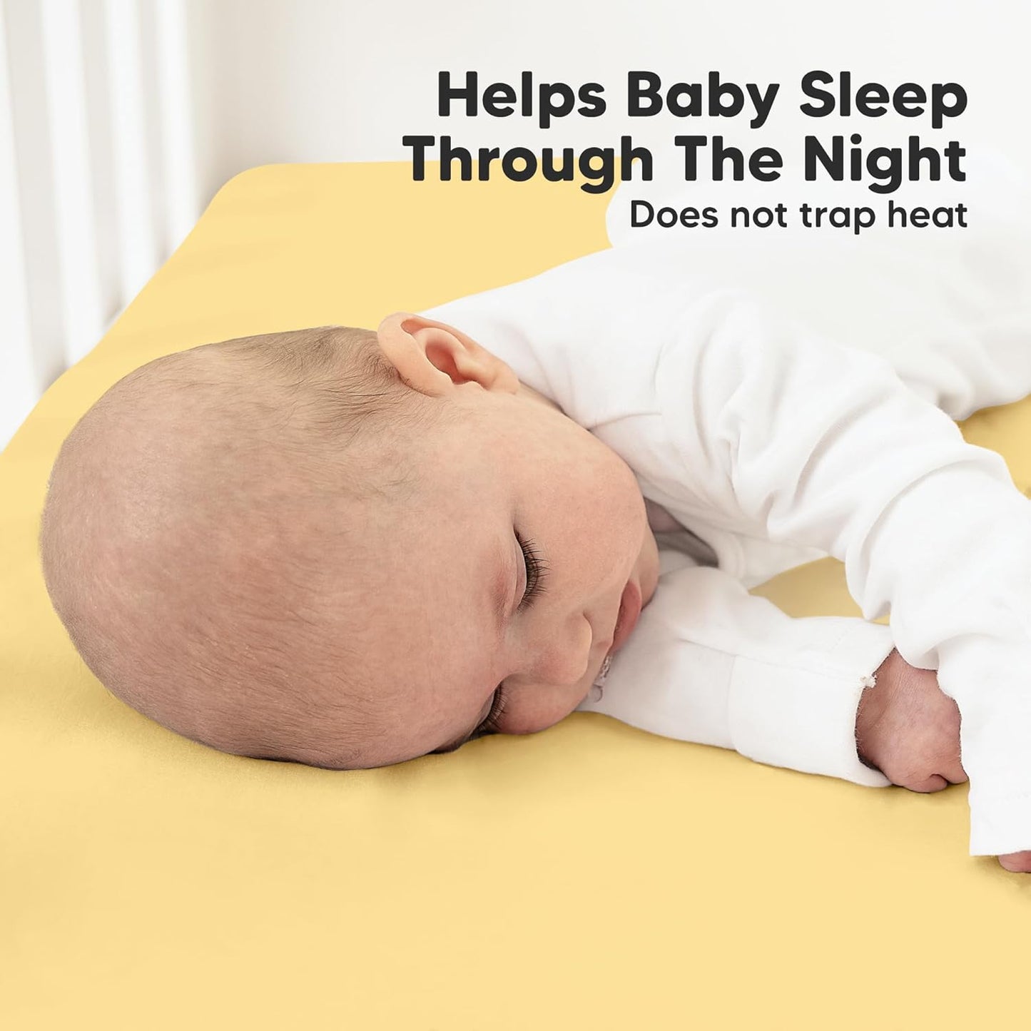 KeaBabies 2-Pack Organic Crib Sheets for Boys, Girls - 52x28 Fitted Crib Mattress Sheet Neutral, Breathable Jersey Cotton Cover for Baby Bed, Toddler Mattress, Soft & Cute Prints (Sunshine)