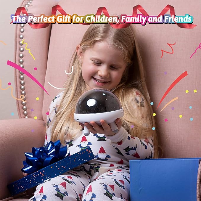 YACHANCE Night Light for Kids Room with Sound Machine Baby Night Light Star Projector White Noise Machine for Sleeping Soother Nursery Lamp 9 Natural Sounds 20 Lullabies with Remote Timer
