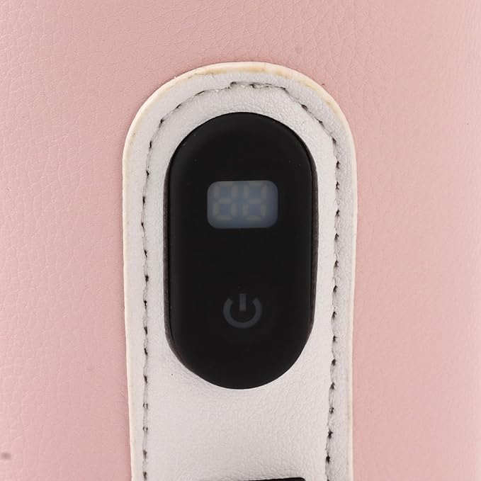 Bottle Breast Milk Warmer, Portable Milk Bottle Warmer 5 Speeds Milk Heat Keeper Fast Baby Food Heater for Outdoor Car Travel (Pink)