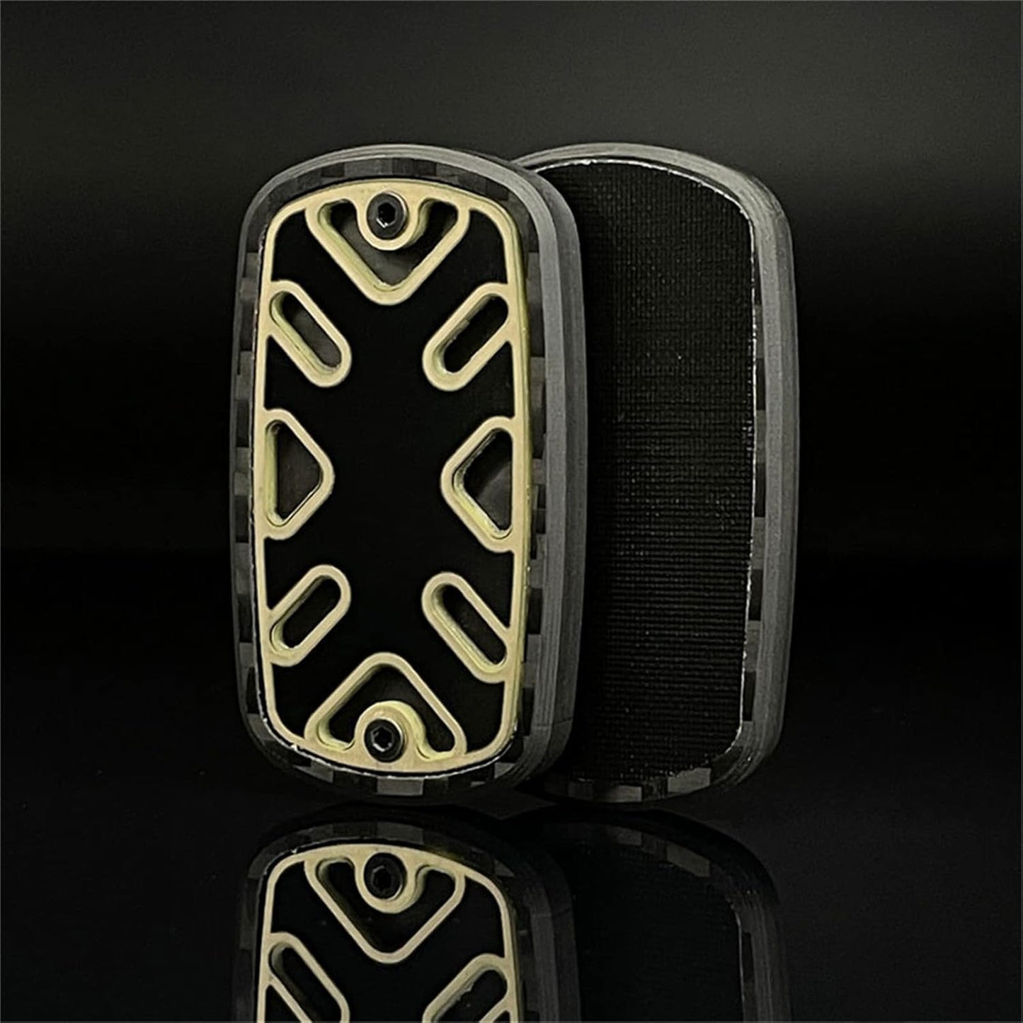 Rectangular Block Carbon Fiber Push Haptic Slider Adult Fidget Toys EDC ADHD Tool Anti-Anxiety Fidget Slider Stress Relief Toys Cool Stuff for Men (2023 New Black)