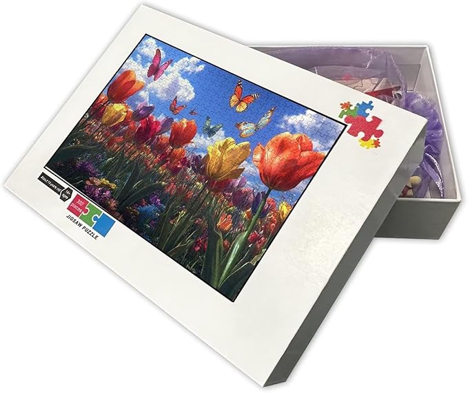 Jigsaw Puzzle 500 Piece Adult Wooden Jigsaw Puzzle, Beautiful Garden Landscape, Active Minds Puzzle, Educational Gift, Family Fun Activities