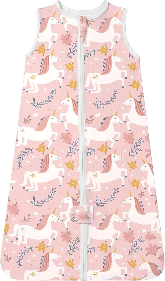 TotAha Light Sleep Sack, Stretchy, Soft, Cozy Wearable Blanket Sleep Bag with 2-Way Safe Zippers for 0-6-12-24 Months 0.5 TOG